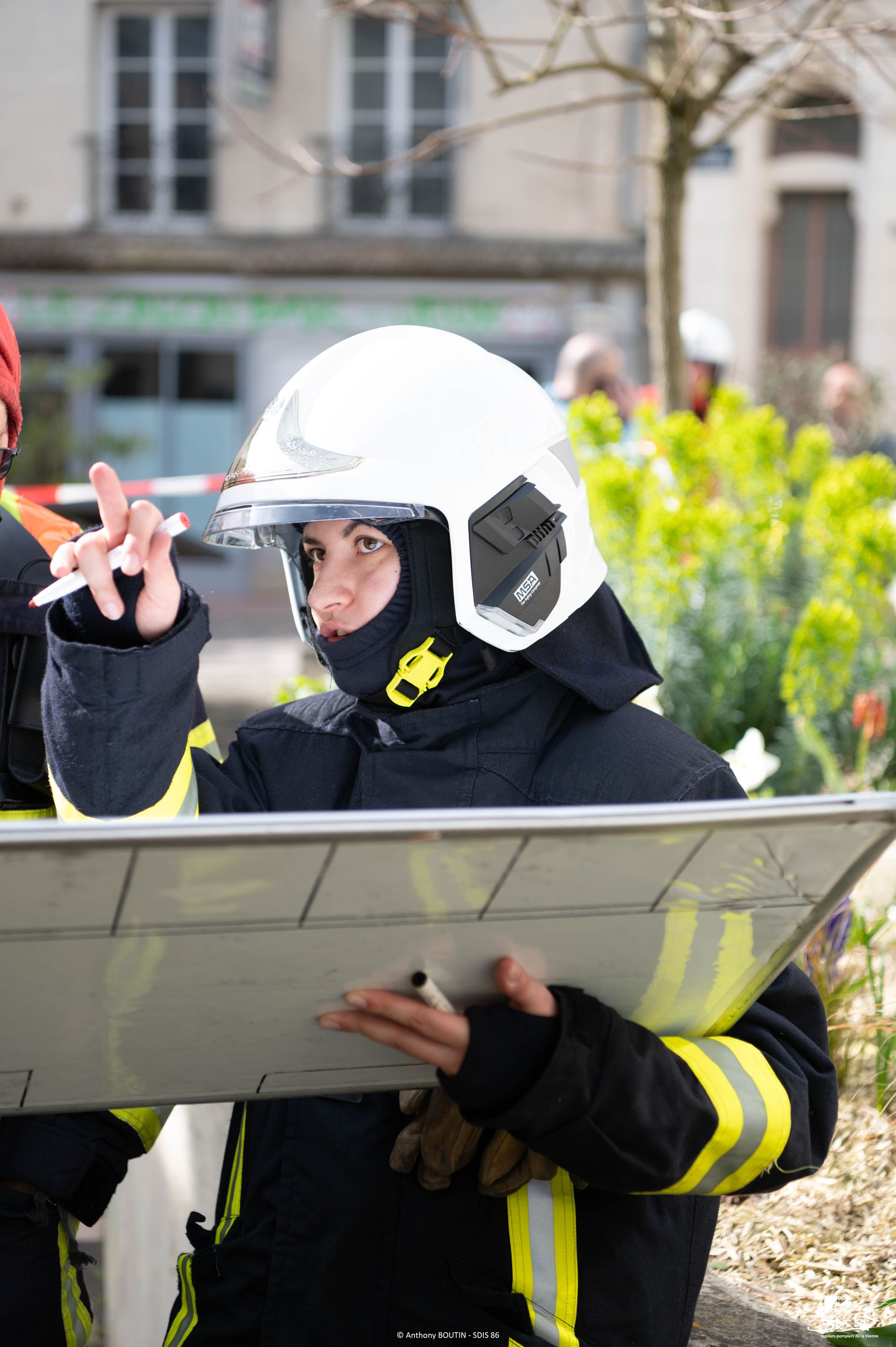 Écusson SDIS 86 sur uniforme